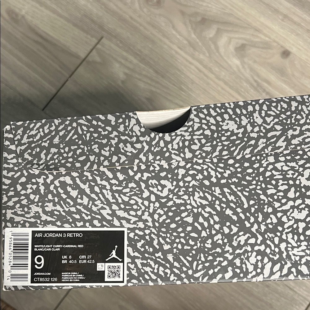 Air Jordan 3 Retro Cardinal Red (9) - Picture 15 of 15